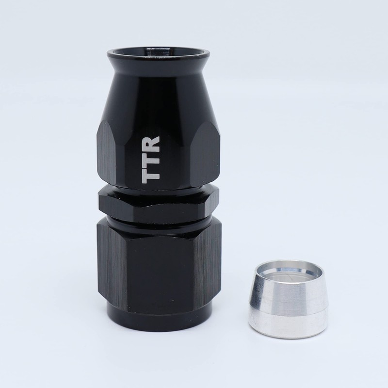 TT Racing -6 AN6 PTFE Black Swivel Fittings & Stainless