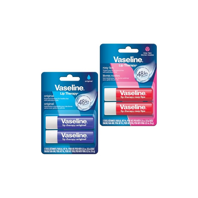 Vaseline Lip Therapy his and hers (Original and Rosy) twin