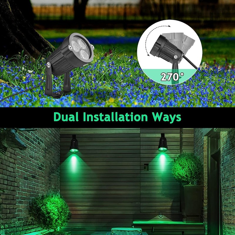 OurLeeme Spot Lights Outdoor - 3W LED Lawn Garden Flood