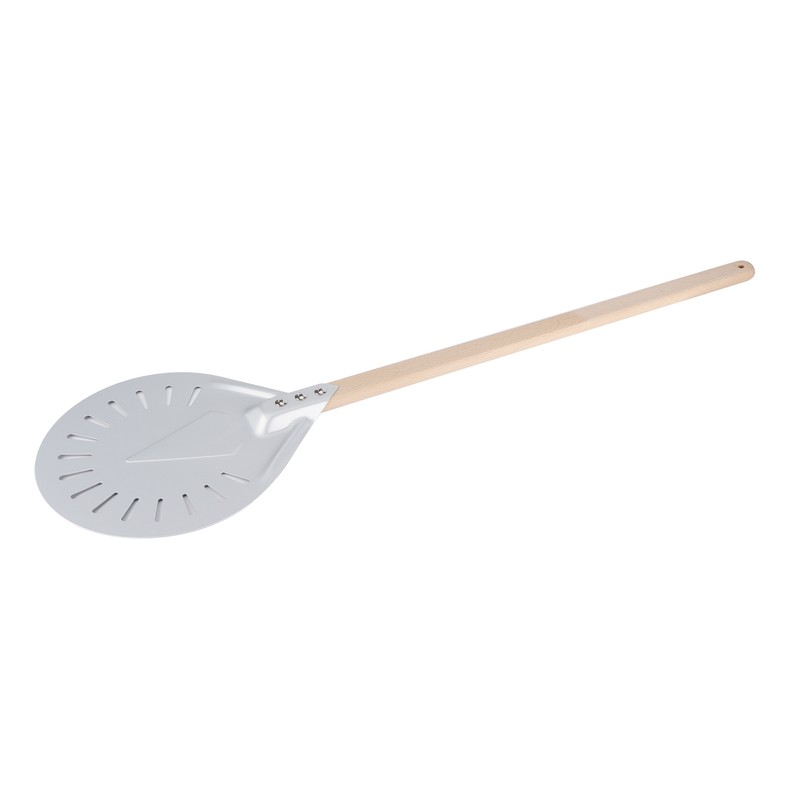 Pizza Shovel with 60cm Removable Wood Handle NonSlip Round Pizza