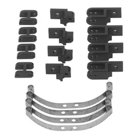 ZAWELIYO RC Car Leaf Spring Set, RC Leaf Spring Mount, Front Suspension, Made of Aluminium Alloy RC Accessories Leaf Spring Set for WPL B4 24 1/16 RC Car Parts (Black)