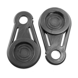 12 Pcs Tarp Grabbers Black Plastic Tarp Clips Movable Tarp Snaps Clip for Outdoor Camping, Tent, Awning, Banner, Cover, Plastic Sheeting