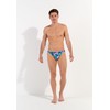 HOM Balata Swim Micro Briefs, Navy print, XL