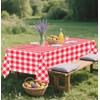 SietDESEO 6 Pack Red Gingham Tablecloth 54 x 108 Red