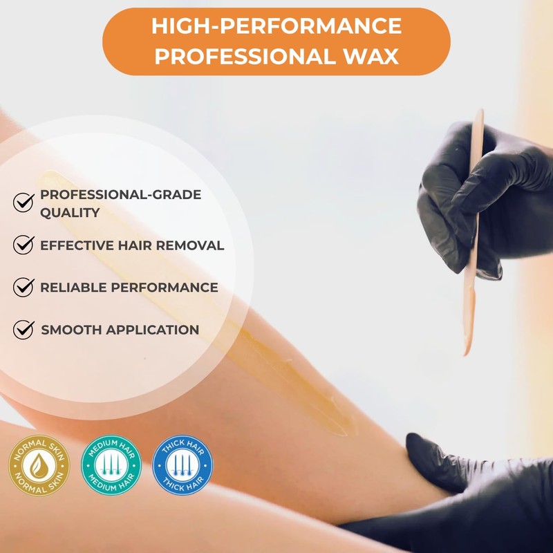 NaturaverdePro Honey Soft Wax for Body and Facial Hair Removal,