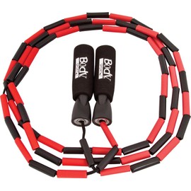 BodySport ZZR184 Beaded Jump Rope - Expand Your Workout Routine - Foam Handles for Firm Grip - 9 Ft. Rope
