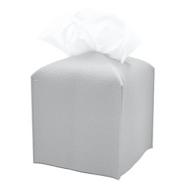 TOMOTHY Tissue Case, Stylish, Cute, Compact, Half Size, Tissue Cover (Light Gray)