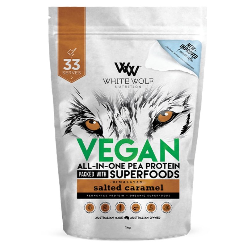 White Wolf Vegan Protein Blend- Vanilla- 400g