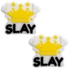 Tennis Racket Dampener - Cute Fun Slay King-Queen Crown Design