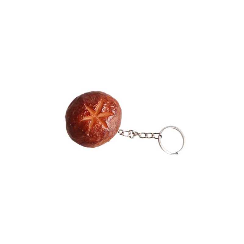 Yecomsy Imitation Food Keychains - Fried Chicken Leg, Shrimp, Mushroom,