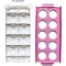 Queta Mould for round ravioli, ravioli shaper, ravioli cutter, pastry tool, 2 ravioli moulds (round + square) with 1 wooden rolling pin for pasta dumplings tortelini muzzles