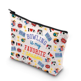 TSOTMO Bowling is My Favorite Season Makeup Bag Bowling Gift Bowling Lover Gift Game Day Sports Gift (Bowling is Bag CA)