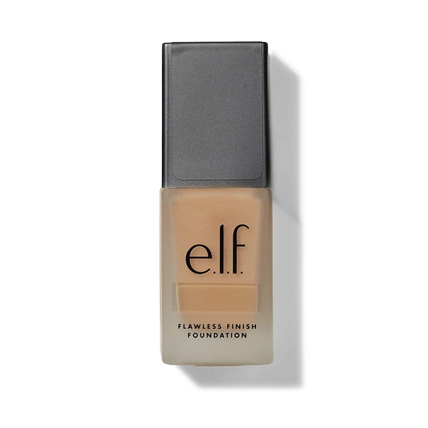 e.l.f., Flawless Finish Foundation, Lightweight, Oil-free formula, Full Coverage , Blends Naturally, Restores Uneven Skin Textures and Tones, Sand, Semi-Matte, SPF 15, All-Day Wear, 0.68 Fl Oz