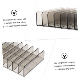 KICHOUSE Organizer Box for Desktop Socket Cable Storage Data Cable Organizer Cable Cover for Organize Cable and Gadget Organiser