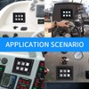 6 Gang Switch Panel 12-24V Car Universal 6P LED Touch
