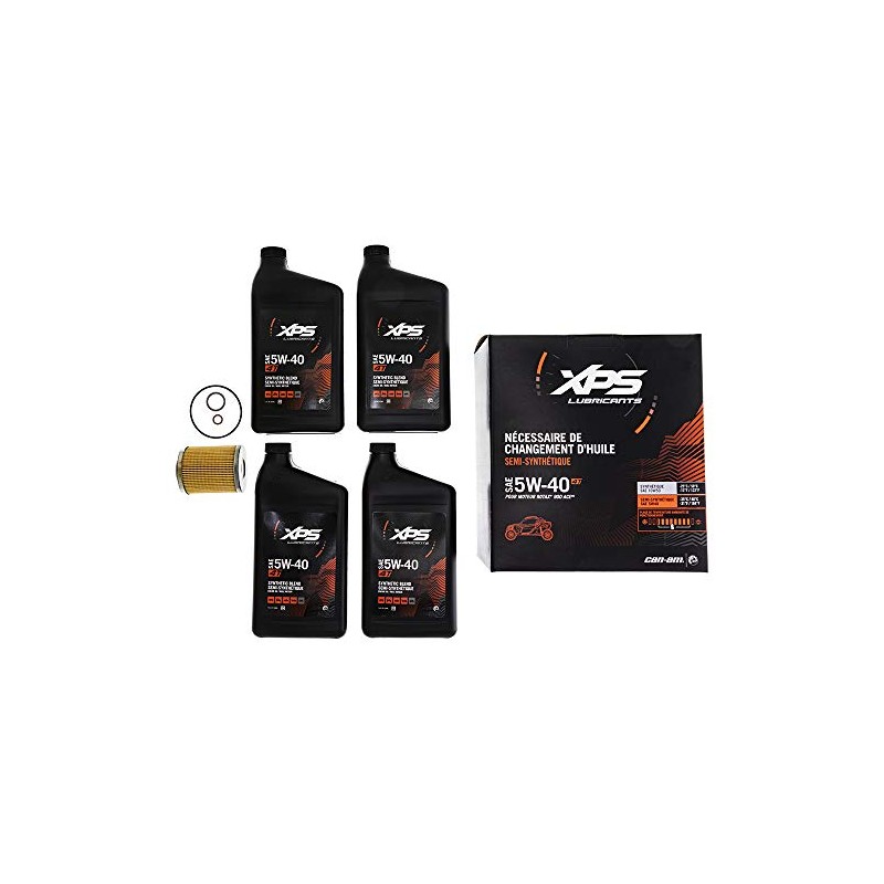 Can-Am OEM 4T 5W-40 Synthetic Blend Oil Change Kit Rotax