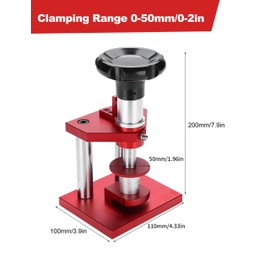 Hopoint Watch Press Tool, Screw Type Back Case Closer with 20 Dies for 18mm to 50mm Crystal Bezel & Snap Off Covers, Professional Watchmaker Repair Kit Closing Bench Mountable Machine DIY and Shops
