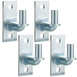Dunzy 4 Pcs Wall Mount Gate Hinges, Heavy Duty Wall Plate Hinges for Farm Gates, Mount Gate Hinge with 5/8 Hinge Pin Outdoor Chain Link Fence