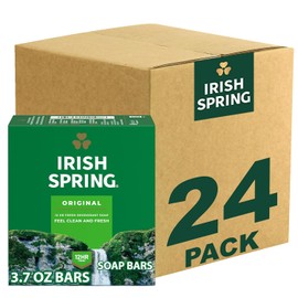 Irish Spring Original Clean Bar Soap for Men, Long-Lasting Fresh Scent Up to 12 Hours, Gentle Hand & Body Soap, Mild Formula, Recyclable Carton, 3.7 oz Bars, 3 Count (Pack of 8)