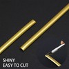 Trimold 16.4ft Shiny Gold Peel and Stick Molding Trim, Flexible