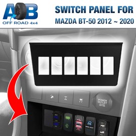 Switch Panel Switch Holder 6 Gang for Mazda BT50 BT-50 2012 – 2020 Rocker Switches