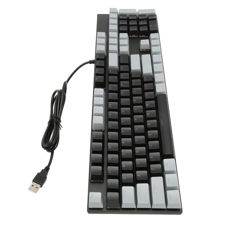 Full Size Mechanical Keyboard 104 Keys USB Wired Gaming Keyboard
