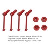 Front Rear Drive Shaft Aluminum Alloy Driveshaft CVD for Traxxas