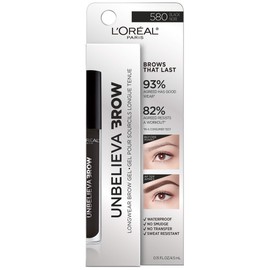 L'Oreal Paris Unbelieva-Brow Tinted Waterproof Brow Gel, Black