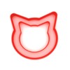 Custom Cutters Cat Head Shape Cookie Cutters | Set of
