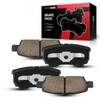 Torchbeam Rear Disc Ceramic Brake Pads Kit Fits2008-2017 Jeep Patriot,