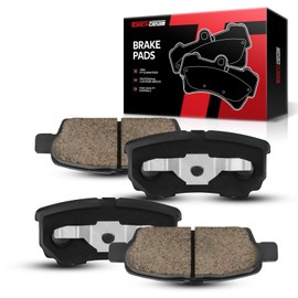 Torchbeam Rear Disc Ceramic Brake Pads Kit Fits2008-2017 Jeep Patriot, 2007-2010 2012-2016 Jeep Compass,2008-2009 2011-2014 Dodge Avenger,2011-2014 200,Automotive Replacement Brake Pads,D1037