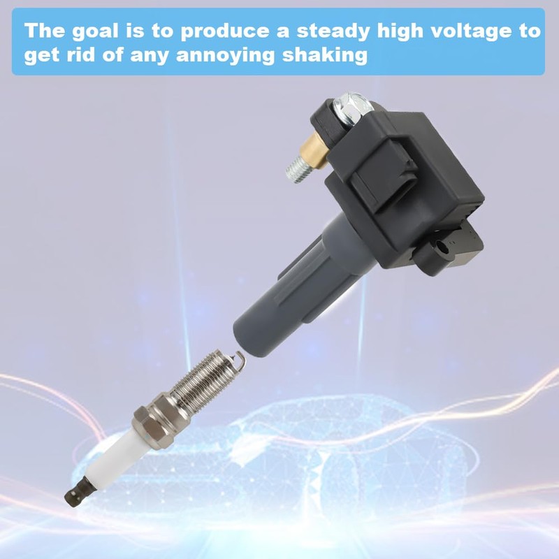 JDMON UF665 4PCS Ignition Coils Pack and Spark Plug Compatible