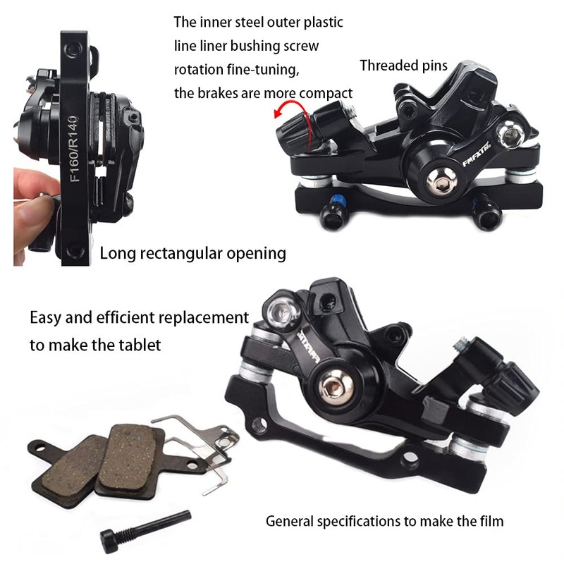 Universal Black Bike Bicycle Front Disc Mechanical Brake Calipers F160