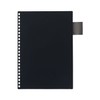 Lihit Lab N2993-27 Open Ring Notebook, Synthetic Leather, A5, Gray