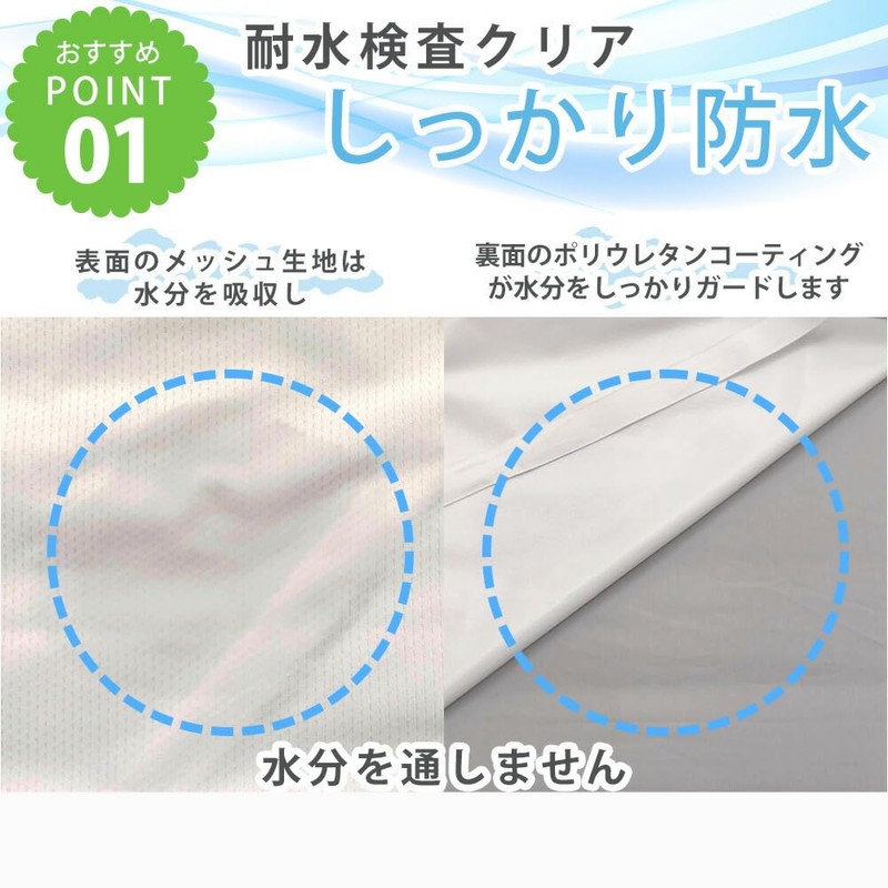 Ideal Seikakan Waterproof Sheets Quick Dry Soft Mesh Fabric Flat