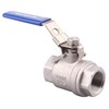 DERNORD Stainless Steel 304 Ball Valve, 2-Piece Full Port Heavy