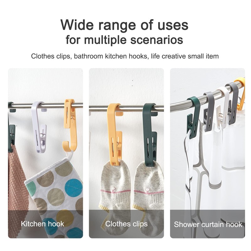 12 Pcs Large Clothes Pins Towel Clips, Multipurpose Clothes Pins
