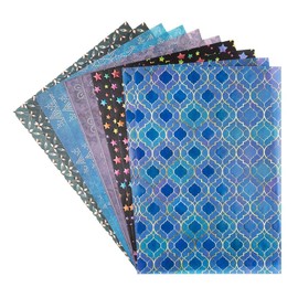 Ideen mit Herz Decorative Paper | Motif Transparent Paper Deluxe | Embossed, Coloured | Spot Varnish Refined | DIN A4 | 150 g/m² | 10 Sheets | Craft Paper with Pattern (Ornaments)