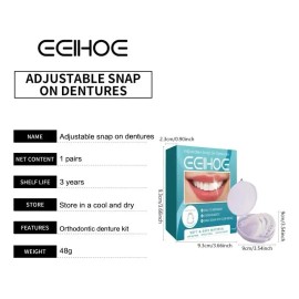 1 Par Carillas Postiza Restauradora Dientes Postizos Sonrisa