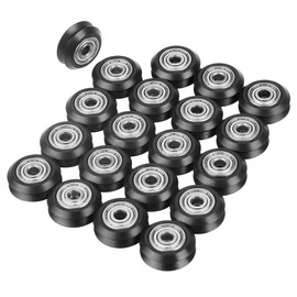 20pcs V-Shape Groove Wheel - 5mm Bore 625 Bearing Pulley Accessories - POM Material - for CNC 3D Printer
