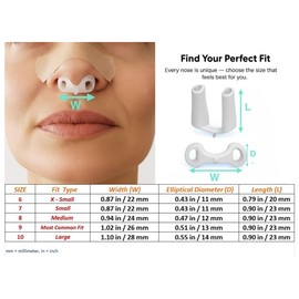 Nostril Retainer Rhinoplasty Kit + Micropore Surgical Tape | Nostril Shaping After Nose Surgery | Nose Shaper Device Made of 100% Medical Silicone Size (7)