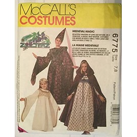 McCall's vintage sewing pattern 6775 Medieval costumes - Girls' size 7/8