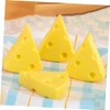 TEHAUX Cute Cheese Erasers 4pcs Cheese Shape Erasers Classroom Rewards