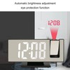 Projection Alarm Clock for Bedroom Ceiling, Digital Radio Alarm Clock