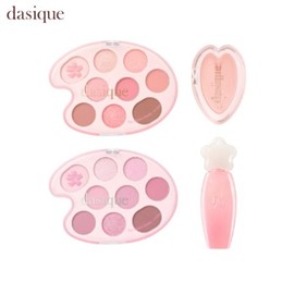 DASIQUE Shadow Palette + Single Shadow + Pure Water Lip Gloss Set 3items [Pink Blossom Collection], Palette#$%Single Shadow#$%Lip Gloss:31 Love Blossom-07 Mystic Blossom-16 Love Flower