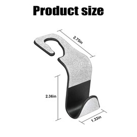 BESULEN Car Seat Headrest Hook, 4 Pack Bling Hanger Storage Organizer for Purse Coat Handbag Grocery Bag, Strong and Durable Backseat Holder Hook, Bling Car Interior Accessories (White)