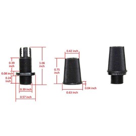 Trailer Strain Relief Cable Clamp Lock, Plastic Cable Clamp Connector for Pendant Lights, Adjustable Cable Clamp, Cable Clamp for Ceiling Lights, Pack of 20 Tokaneit