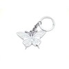 Butterfly Silvertone Keychain - Gift Boxed