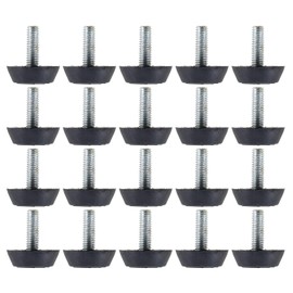 RLECS 20PCS M6x19mm Screw Adjustable Feet Furniture Table Leg Levellers Suitable for Cabinet and Shelves