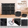 Fiwochic 9 Cube Storage Organizer Shelf with Storage Bins and